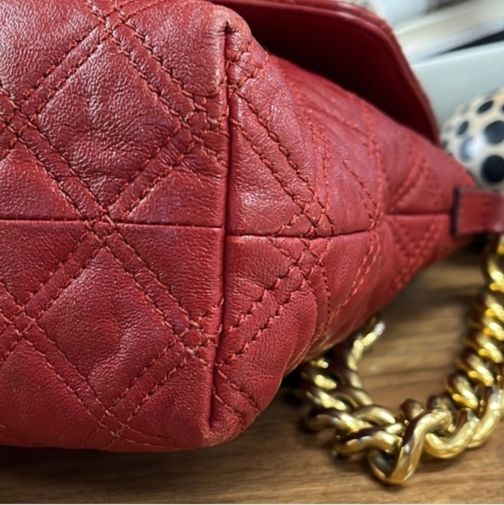 Marc Jacobs Large Single Quilted Bag - Cherry Red - Picture 7 of 16